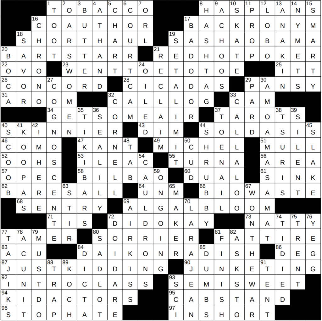 Picture of: – NY Times Crossword  Jun , Sunday – NYXCrossword