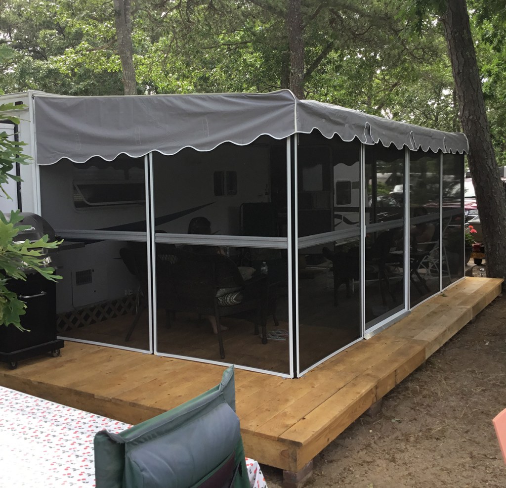 Picture of: Patio Screens : Patio Mate Screened Enclosure Attach To Home or RV