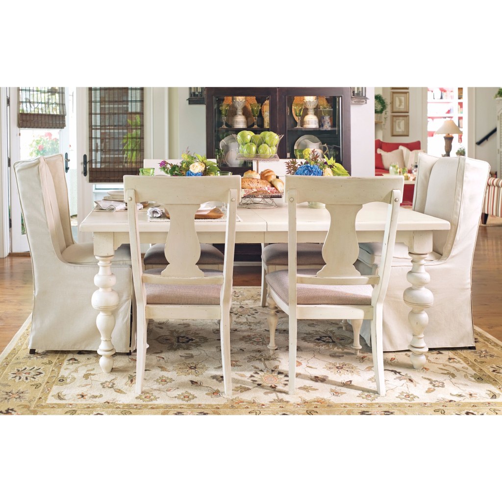 Picture of: Paula Deen Home Paula’s Table in Linen Finish – White